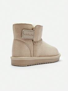 Balabala Children's Unisex Snow Boots, Fleece Lining, Thick Anti-Slip, Short Winter Boots, Boys And Girls - Camel - View 3