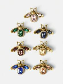 Aravennia Luxury Vintage Bee Brooch For Women, Antique Gold-Tone Rhinestone Insect Pin, Elegant French Style Brooch Suitable For Coats - Multicolor - View 9