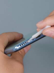 1pc Pink/White 3-In-1 Earphone Cleaning Brush Set, Compatible With Apple Earphones (Pro 1/2), Silicone Dust Plug, Portable Wireless Earphone Case Cleaning Tool, Bluetooth Earphone Cleaning Pen, Multi-Function Cleaning Set With Soft Bristle Brush, Compatible With Huawei Bluetooth Earphones - Earphone Cleaning - View 10