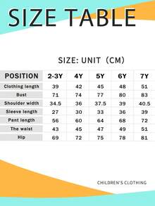 Young Girl Number Print Hooded Long Sleeve Sweatshirt And Pants - Black - View 7