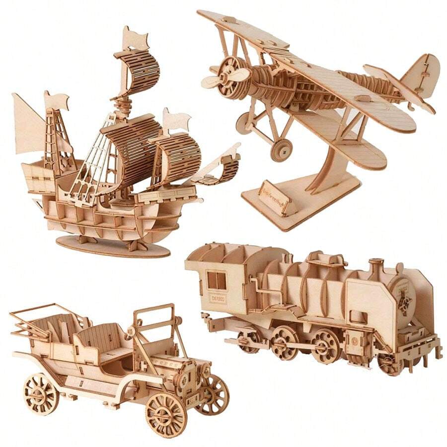 Adult And Teen 3D Puzzle Model Kit - Laser Cut Assembly - DIY Model Craft Kit, Paintable And Decoratable - Home And Office Decor - 3D Model Ornament Christmas Gift