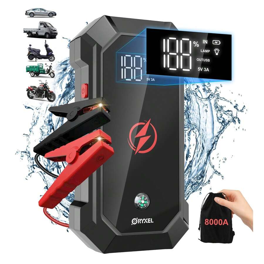 Car Jump Starter - Black - View 1