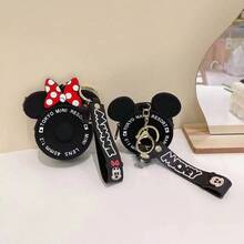 1pc Disney Fashion Silicone Coin Purse Claw Machine Gift Children Cartoon Earphone Bag Pendant Small Wallet Zipper Small Wallet - Multicolor - View 4