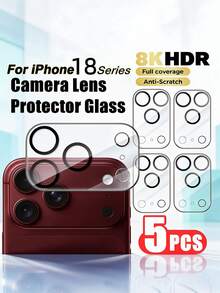 5Pcs HD Silk Print Integrated Camera Lens Protector Full Coverage ...