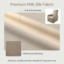 4pcs Small Slouchy Sofa Cover Elastic Slouchy Sofa Cover With Storage Pocket Furniture Protector Cover Suitable For Living Room Armchair Cover With Pocket 1-Seater Armchair Cover Waterproof Elastic Armchair Protector Cover Suitable For Slouchy Chair TV Chair Modified Slouchy Chair Cover - Multicolor - View 5
