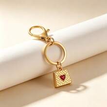 1pc Fashionable Faux Mini Handbag Keychain Key Ring Bag Charm Key Pendant Suitable For Women's Daily Use Or Gift - Gold - View 3