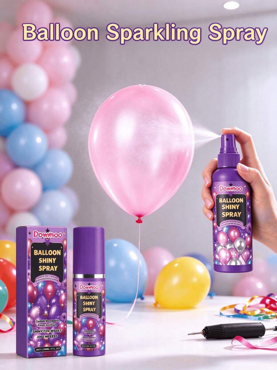 Balloon Shine Enhancer Spray, Enhances Balloon Luster And Glossy Appearance