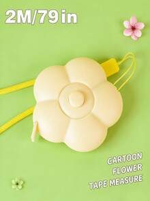 1pc Cartoon Flower Soft Tape Measure, 2m Plastic Tape Measure, Body Measurement Tape, Fitness Tape Measure, Sewing Tape Measure, Student Tape Measure, Retractable Measuring Tape, Petal Small Tape Measure - A - View 17