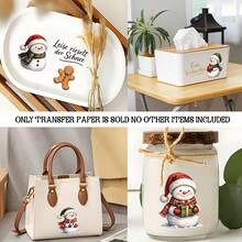 4pcs/Set German Christmas Snowman Quote Theme Pattern UV Transfer - For Crafts, Mugs, Laptops And Water Bottles, Self-Adhesive Plastic, Mug Decoration, Laptop, Holiday Decorations, Festive Designs, Highquality Prints, Durable - Multicolor - View 9