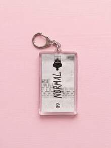 1Pc/9Pcs Bangtang K-Pop Album Song Theme Rectangular Acrylic Keychains, Including "NO.29.", "SWIM", "Merry Go Round", "NORMAL", "Like Animals", "They Don't Know About Us" - Multicolor - View 6