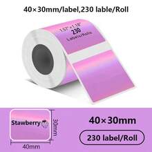 Thermal Printer Stickers 2" Round Holographic Waterproof,Stunning Ocean Gradient Colors (50mm X 50mm) 140Pcs/Roll For Versatile Use Works With 2-Inch Phomemo Printers And All 4x6-Inch Large Label Printers - View 16