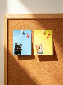 450pcs Macar Dog/Cat Sticky Notes Set, Random Mixed Color Patterns, Ins Style Memo Stickers, Suitable For Planner Office Decoration For Office Desk Supplies School Stationery Student Gifts Removable Sticky Scratch Pads For Journaling Planning Daily - one-size - View 7