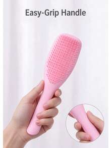 Anti-Tangle Professional Hair Comb, Curly Hair Styling Comb, Smooth Hair Care With Scalp Massage, Suitable For All Hair Types (Curly / Straight / Wet / Dry), Bathroom Accessory, Travel Essential - A - View 5