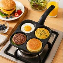 4-Cup Non-Stick Mini Breakfast Skillet, Single Handle, 7.87 Inch Egg Pan, Suitable For Eggs, Pancakes, Bacon And Daily Kitchen Cooking - View 7