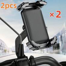 1/2 buah Braket Ponsel Sepeda Motor Braket Ponsel Mobil Sepeda Braket Ponsel Mobil Listrik Braket Navigasi - Berbagai gaya - View 9