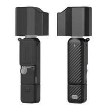 For Osmo Pocket 4P PULUZ 5 In 1 Body Lens Handle Screen Silicone Cover With Anti-Loss Rope (Black) - View 10