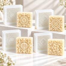 1pc Pattern Soap Silicone Mold, Pattern Shape, Can Be Used For Soap/Candle/Gypsum Ornament, Easy Demolding, Multifunctional Mold. Suitable For Soap Making/Home Decor/Bathroom Decor, And For Soap Makers/DIY Enthusiasts - A - View 11