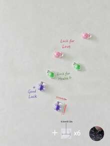 3pcs/6pcs/9pcs/20pcs/30/40/50pcs Colorful 3D Lucky Turtle Side Decorative Stickers Random Color, DIY Phone Case Modification Accessories, Nail Art Decor, Fun Handmade DIY, Free Paste Decoration Modification, Creative Handmade Gift Small Items For Best Friends - Multicolor - View 49