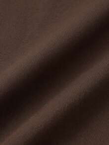 Women's Autumn/Winter Half-Zip Ruched Long Sleeve Top & High-Waisted Seamless Tight Yoga Pants Chocolate Brown High Elastic Slim Fit Sports Set - Brown - View 6