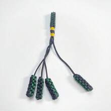 Handmade Woven Color Block Prayer Beads With Tassel, Handmade Woven Diamond Knot Accessories, Ramadan Prayer Beads DIY Decorative Rope, Multiple Colors Available - Multicolor - View 16