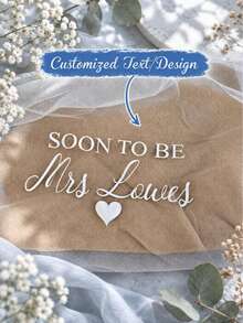 Personalized Soon To Be Mrs. Bachelorette Party Veil, Bride Heart Print, Pearl Veil, Bridal Shower - Multicolor-rZYTS1 - View 8