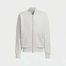 Adidas 新款男士 FUSLT KN BOMBER 運動休閒立領夾克外套 - 米色 - 查看 6