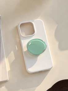 1pc Candy Color Easy Foldable Phone Holder, Suitable For All Mobile Phone Models, Anti-Fall And Anti-Scratch Soft Shell Material, Water Drop Bracket Design, One-Handed Grip To Prevent Slipping, Can Be Used For Watching Dramas, Live Broadcasts - Multicolor - View 15