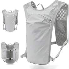 Mochila Chaleco de Hidratación Transpirable para Running, Ciclismo y Senderismo, Bolsa Deportiva Ultraligera para Maratón y Trail - Negro - Ver 2