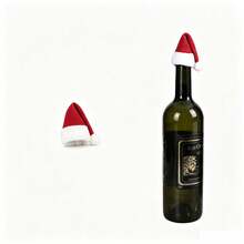 Christmas Wine Bottle Sleeve With Plush Collar, Red Wine Bottle Cover, Suitable For 2026, Fall Kitchen Decor, Holiday Decoration - View 10