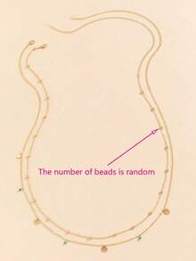 1pc Exaggerated Sexy Metal Starfish Shell Faux Pearl Belt, Ocean Vacation Style, Suitable For Women's Daily, Party And Holiday Wear - Gold 2 - View 3