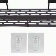 Wall-Mounted Shower Caddy, Shower Storage Rack, Drill-Free Installation Bathroom Shelf, Suitable For Bathroom Vanities And Kitchen Storage, Bathroom Organizer For Toiletries, Cosmetics And Miscellaneous Items Bathroom Essentials. Christmas Home Decor, Christmas, Home Decor, Bathroom Decor - Multicolor - View 12