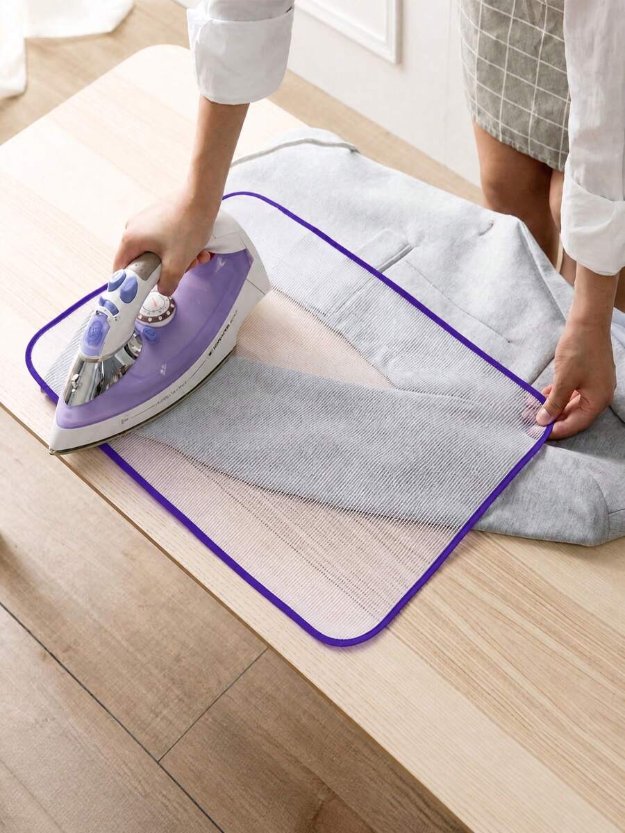 1pc Heat-Resistant Ironing Cloth, Home Use Ironing Mat, High-Temperature Resistant Insulation Fabric, Ironing Board Pad, Clothes Ironing Protection Mat, Heat-Resistant Pad Cloth (Random Color) - Multi-color - View 1