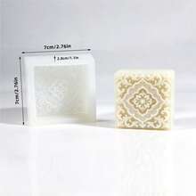 1pc Pattern Soap Silicone Mold, Pattern Shape, Can Be Used For Soap/Candle/Gypsum Ornament, Easy Demolding, Multifunctional Mold. Suitable For Soap Making/Home Decor/Bathroom Decor, And For Soap Makers/DIY Enthusiasts - A - View 8