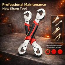 1PC Heavy-Duty Adjustable Multi-Functional Wrench – Large Opening Tool For DIY, Home Repairs, Father's Day Gifts&Gifts For All Occasions & Holidays - A - View 3