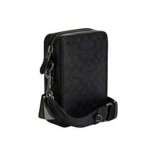 COACH Sullivan Portfolio Brief 39 con logotipo en relieve, bolso de mano, grande, para hombre - Negro - Ver 2