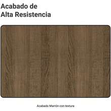 Gabinete Aparador Buffet, Mueble para Comedor, Modelo 02, con 3 Puertas, Color Marrón, Almacenamiento para Vajilla y Objetos Decorativos, Diseño Inteligente, Fácil Montaje, Resistente y Sustentable - Marrón - Ver 7