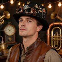 Men's Fashionable Hat, Versatile And Elegant For Ball, Music Festival - A - View 6