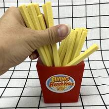 1pc Flying French Fries Toy, English Classroom Teaching Aid, Group Game, Random Draw, Prank Gift, Party Game, Bouncing French Fries Board Game, Parent-Child Interactive Toy - Multicolor - View 4