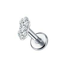 SWANJO 1pc Titanium Zirconia Stud Earrings Internally Threaded Ear Cartilage Tragus Helix Piercing Jewelry - TC359 - View 10