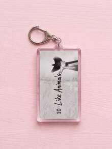 1Pc/9Pcs Bangtang K-Pop Album Song Theme Rectangular Acrylic Keychains, Including "NO.29.", "SWIM", "Merry Go Round", "NORMAL", "Like Animals", "They Don't Know About Us" - Multicolor - View 7