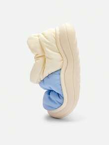 Balabala Boys' & Girls' 2026 Winter Colorblock Warm Indoor House Slippers - Blue Tint - View 6