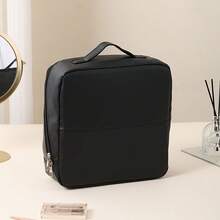 1pc Large Capacity Standing Toiletry Bag, Portable Travel Organizer, Handheld Skincare And Cosmetic Storage Bag For Home Use - Multicolor - View 13