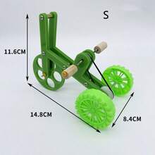 Parrot Bird Toy, Bicycle Training Prop, Bird Riding Bike Interactive Training Toy, Bird Training Supplies, Christmas New Year Novelty Gift - Multicolor - View 2