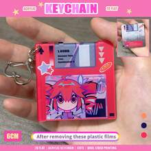 Vocaloid nyckelring, Vocaloid Idol, Rei/Yixi nyckelring, 2D akrylnyckelring, dubbelsidig med olika mönster - Olika design på båda sidor - Visa 10