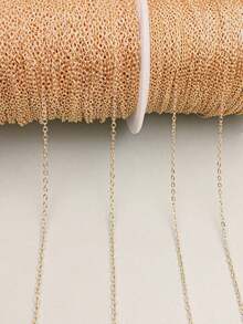 100cm 1/1.5/2/2.5mm Stainless Steel Gold Chain DIY O-Shaped Cross Chain, Suitable For Necklace, Bracelet And Other Jewelry Making Accessories - DIY Chains - View 9