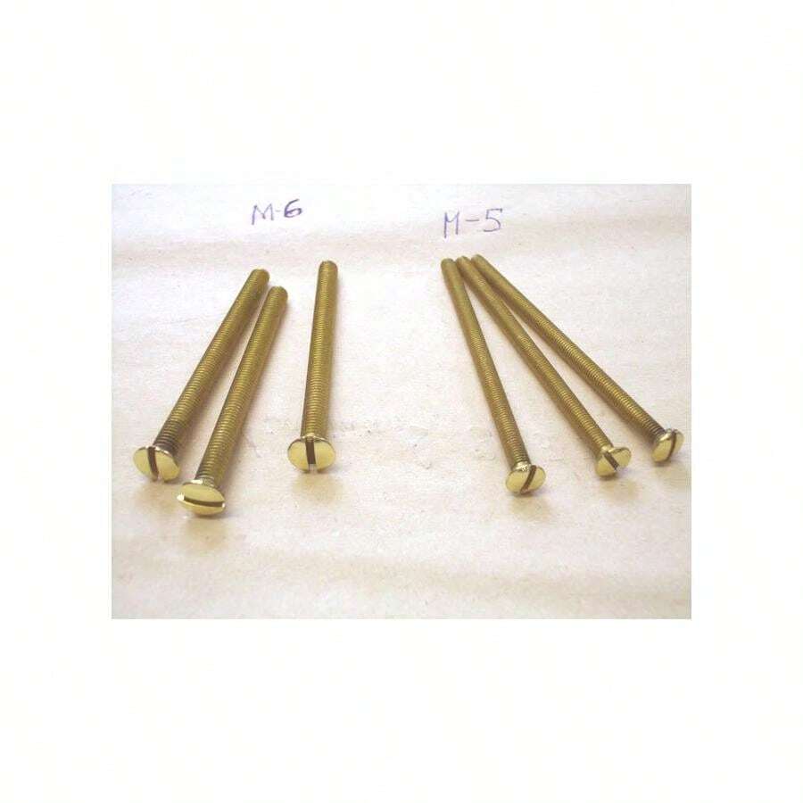 Brass Screws DIN 964 M-6x 80 M-5x 100 Polished/Painted Nickel Protective Fitting- - C - Übersicht 1