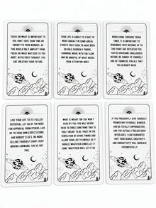 Cosmic Message Oracle Cards; 54 Cards; Spiritual Healing Gift; Emotional Guidance; Friend Gathering; Party Gift. - Multicolor - View 5