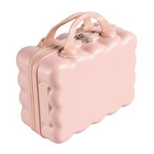 LIVINGANDHOME 3 Colors Portable Hard Shell Handheld Makeup Travel Case,Makeup Storage Case,Makeup Storage Box,Makeup Storage Organizer - Pink - View 8