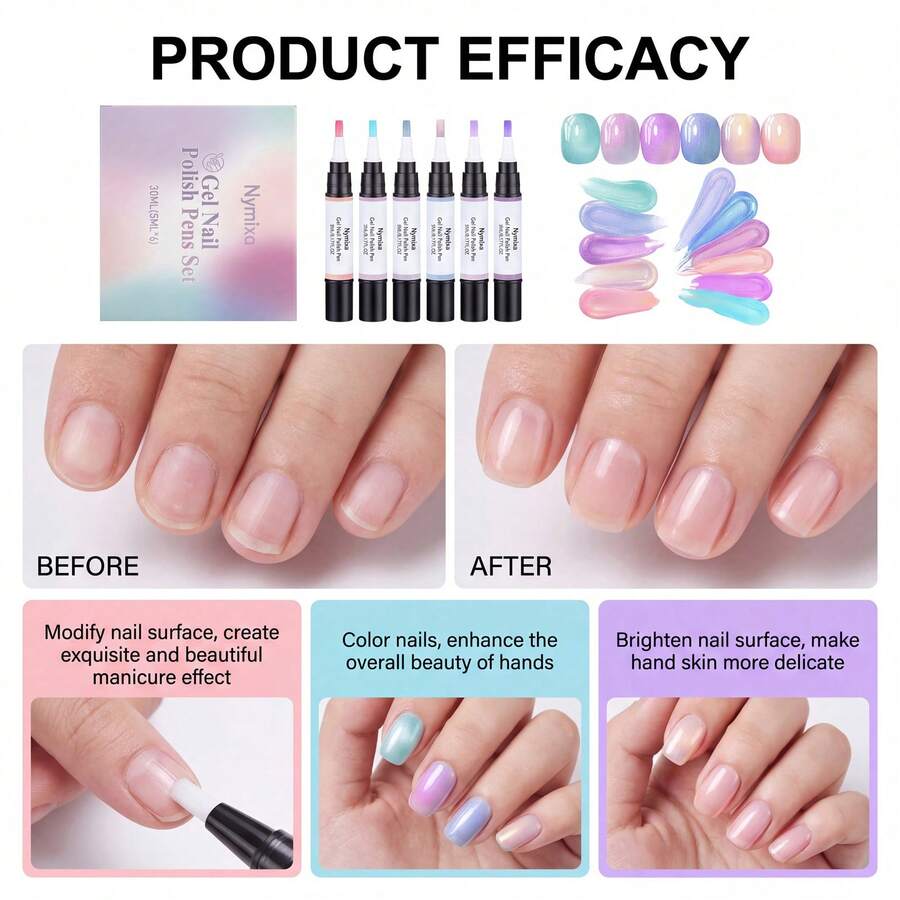 Gel Nail Polish - Multicolor - View 1