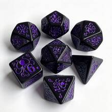 7Pcs Cthulhu Octopus Polyhedral Dice Set, 10 Styles Premium Acrylic ...